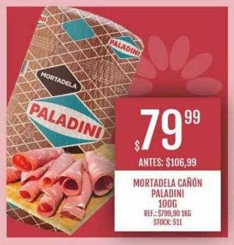 Supermercados Todo Mortadela Cañón Paladini oferta