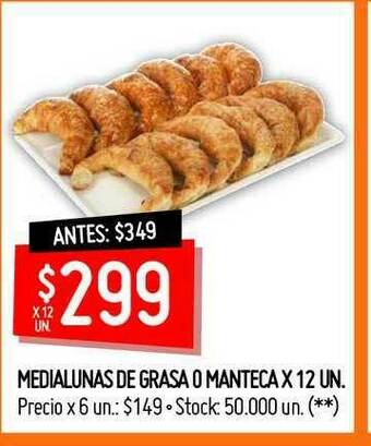 Walmart Medialunas De Grasa O Manteca oferta
