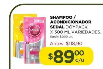 Super MAMI Sedal Shampoo / Acondicionador Doypack x 300ml oferta