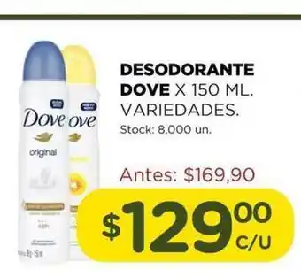 Dove Desodorante x 150ml