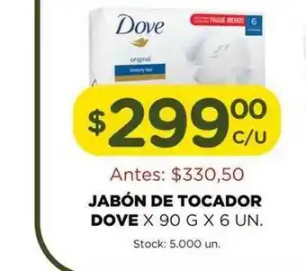 Super MAMI Dove Jabón De Tocador x 90g x 6Un oferta