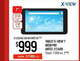 Walmart Tablet X-view 7 Neon Pro oferta