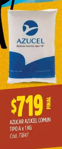 Supermercados Yaguar Azúcar Azucel Común Tipo A x 1 KG oferta
