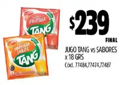 Supermercados Yaguar JUGO TANG vs sabores oferta