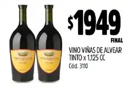 Supermercados Yaguar Vino Viñas de Alvear Tinto x 1,125 CC oferta