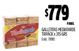 Supermercados Yaguar Galletitas Mediatarde Tripack x 315 GRS oferta