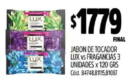 Supermercados Yaguar Jabón de Tocador Lux vs Fragancias oferta