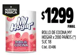 Supermercados Yaguar ROLLO DE COCINA MY HOGAR x 200 PAÑOS oferta