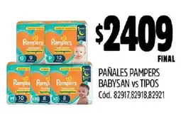 Supermercados Yaguar pañales Pampers Babysan oferta