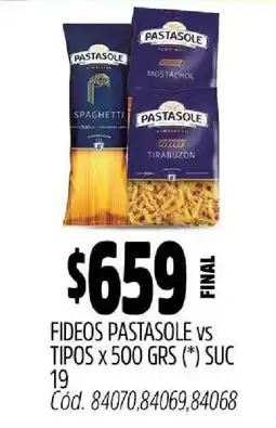 Supermercados Yaguar Fideos Pastasole oferta