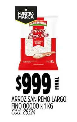 Supermercados Yaguar ARROZ SAN REMO LARGO FINO 00000 x 1 KG oferta