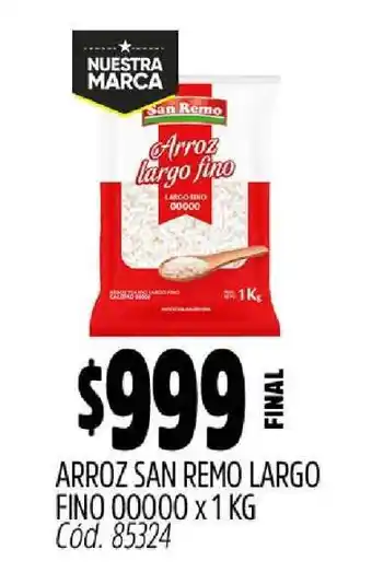 Supermercados Yaguar ARROZ SAN REMO LARGO FINO 00000 x 1 KG oferta