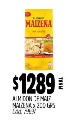 Supermercados Yaguar Almidón de Maíz Maizena x 200 grs oferta