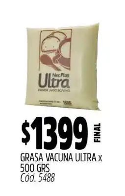 Supermercados Yaguar Grasa Vacuna Ultra x 500 GRS oferta