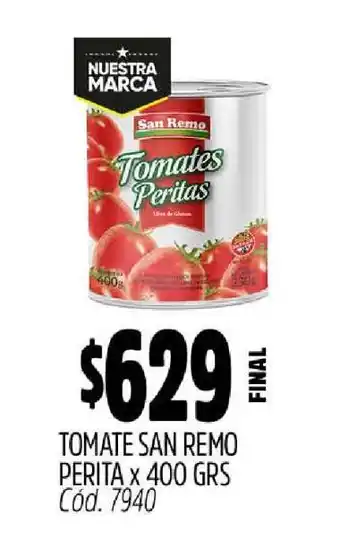 Supermercados Yaguar TOMATE SAN REMO PERITA x 400 GRS oferta
