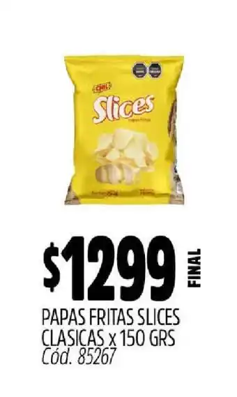 Supermercados Yaguar Papas Fritas Slices Clásicas oferta