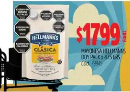 Supermercados Yaguar Mayonesa Hellmann's Doy Pack x 475 GRS oferta