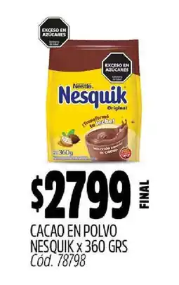 Supermercados Yaguar Cacao en Polvo Nesquik oferta