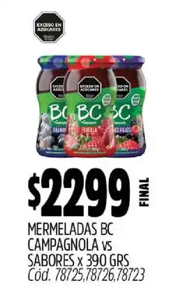 Supermercados Yaguar Mermeladas BC Campagnola oferta