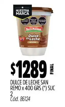 Supermercados Yaguar Dulce de Leche San Remo oferta