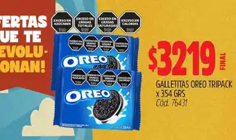 Supermercados Yaguar GALLETITAS OREO TRIPACK x 354 GRS oferta