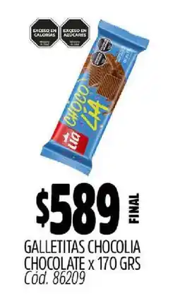 Supermercados Yaguar Galletitas Chocolia Chocolate x 170 GRS oferta