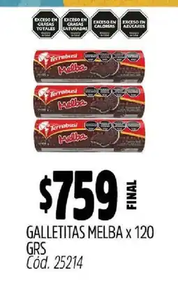 Supermercados Yaguar Galletitas Melba oferta