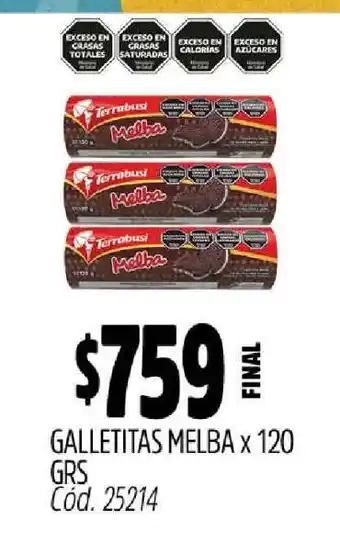 Supermercados Yaguar Galletitas Melba oferta