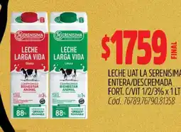 Supermercados Yaguar Leche UAT La Serenísima oferta