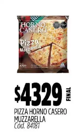 Supermercados Yaguar PIZZA HORNO CASERO MUZZARELLA oferta