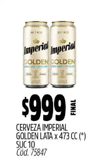 Supermercados Yaguar CERVEZA IMPERIAL GOLDEN LATA X 473 CC oferta