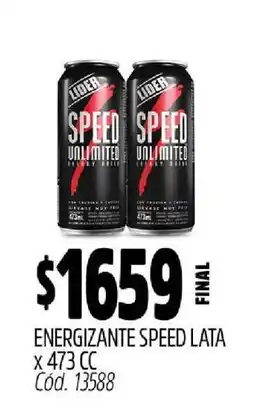 Supermercados Yaguar ENERGIZANTE SPEED LATA x 473 CC oferta