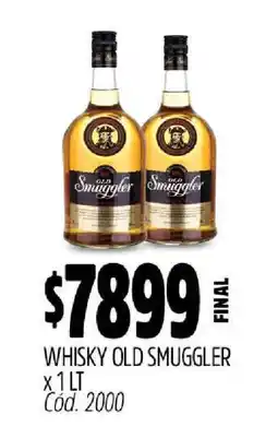 Supermercados Yaguar Whisky Old Smuggler x 1 LT oferta