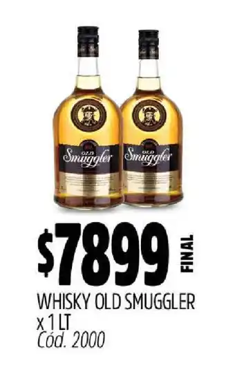 Supermercados Yaguar Whisky Old Smuggler x 1 LT oferta