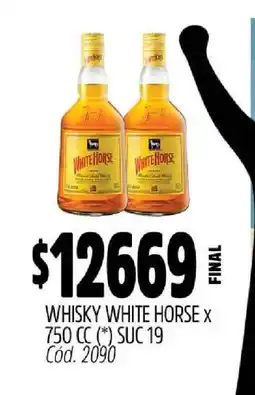 Supermercados Yaguar WHISKY WHITE HORSE x 750 cc oferta
