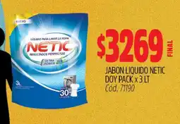 Supermercados Yaguar JABON LIQUIDO NETIC DOY PACK x 3 LT oferta