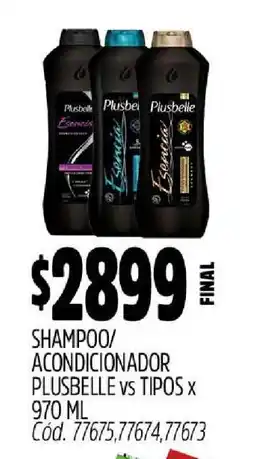 Supermercados Yaguar Shampoo/Acondicionador Plusbelle oferta