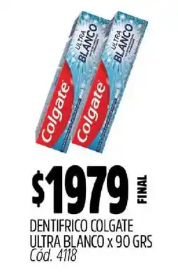 Supermercados Yaguar Dentrífico Colgate Ultra Blanco x 90 GRS oferta