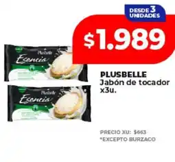 Supermayorista Vital PLUSBELLE Jabón de tocador x3u oferta