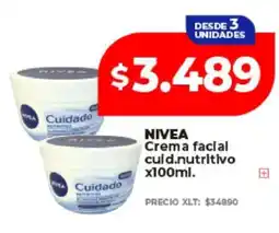 Supermayorista Vital NIVEA Crema facial cuidado nutritivo x100ml oferta