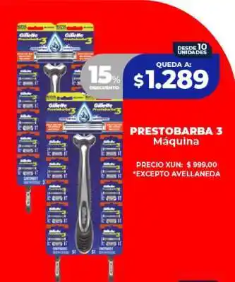 Supermayorista Vital PRESTOBARBA 3 Máquina oferta