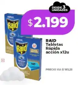 Supermayorista Vital RAID Tabletas Rápida acción x12u oferta