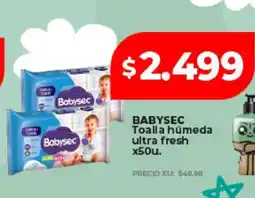 Supermayorista Vital BABYSEC Toalla húmeda ultra fresh x50u oferta