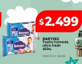 Supermayorista Vital BABYSEC Toalla húmeda ultra fresh x50u oferta