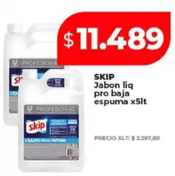 Supermayorista Vital SKIP Jabon liq pro baja espuma x5lt oferta