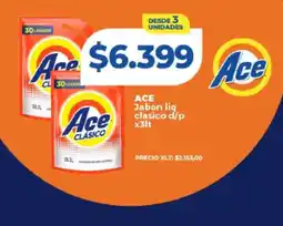 Supermayorista Vital ACE Jabon liq clasico d/p x3lt oferta