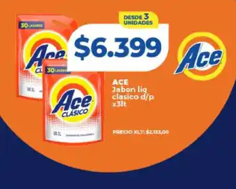 Supermayorista Vital ACE Jabon liq clasico d/p x3lt oferta