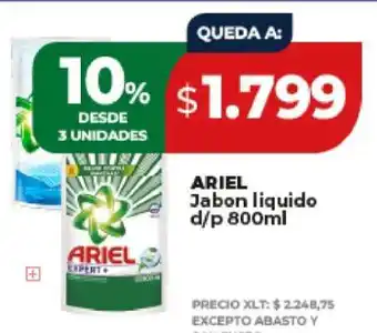 Supermayorista Vital ARIEL Jabon liquido d/p 800ml oferta
