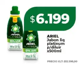 Supermayorista Vital ARIEL Jabon liq platinum p/diluir x500ml oferta
