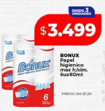 Supermayorista Vital BONUX Papel higienico oferta